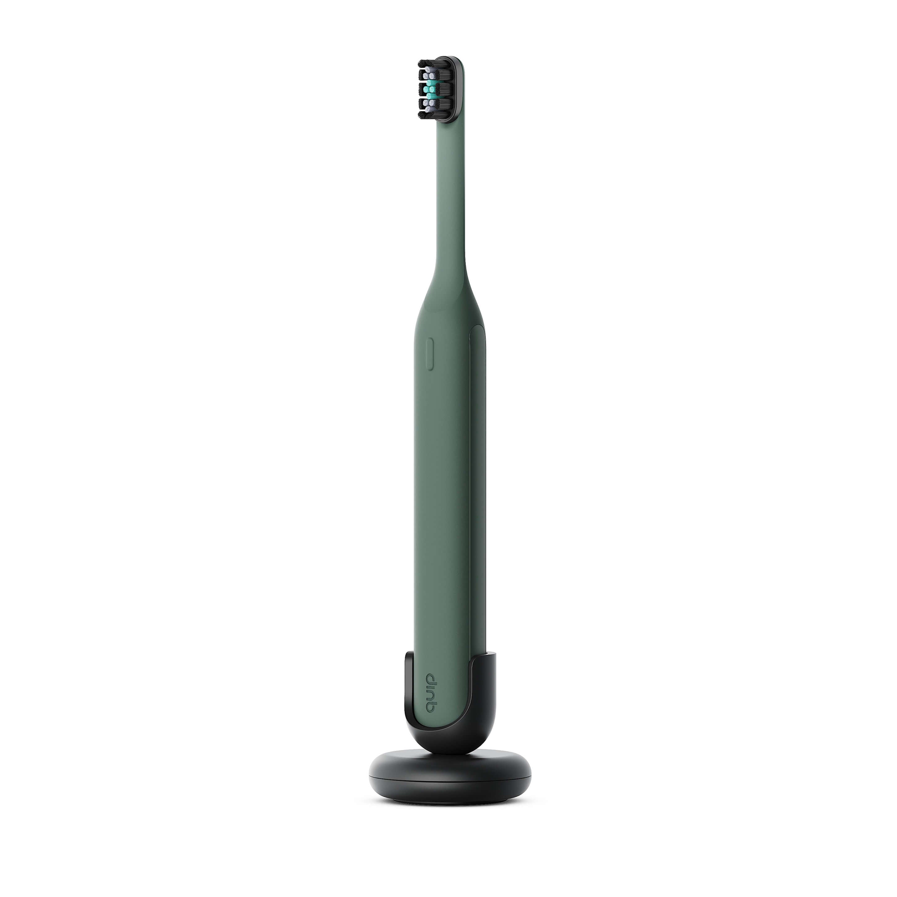 Ultra™ Next Generation Smart Sonic Electric Toothbrush in Moss color, displayed upright on its matching black stand.