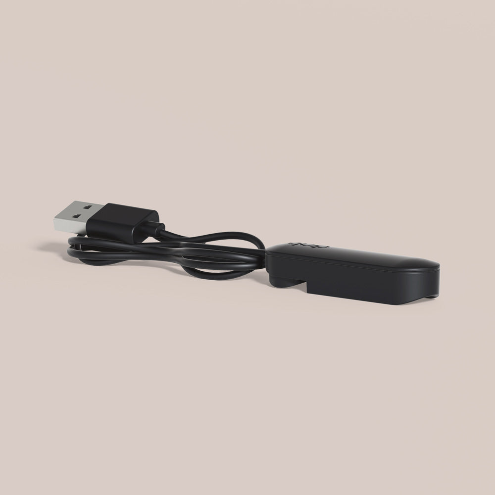 Black USB charging cable for the Rev toothbrush.