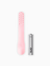 quip brush head refill in light pink and one AAA Battery