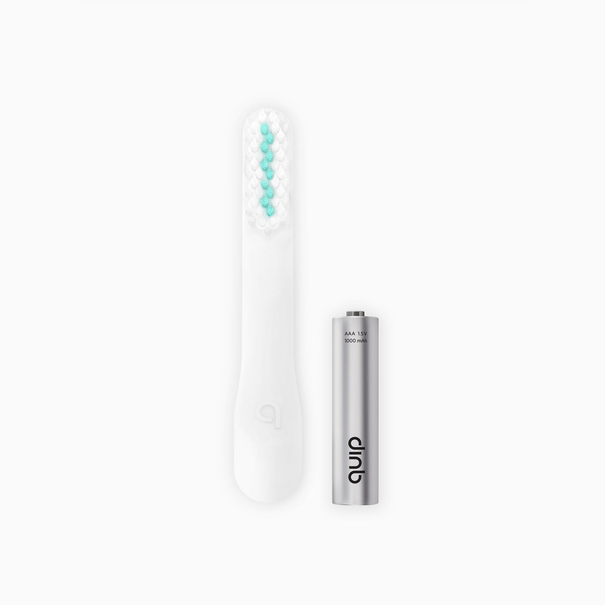 quip Sonic Standard Soft Brush Head Refill with tongue scraper and battery - everything included in the electric toothbrush subscription